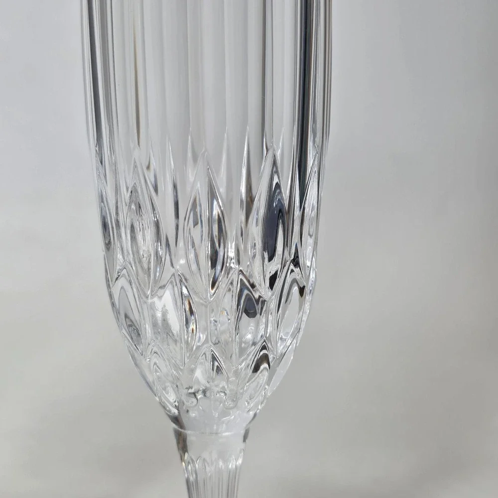 Cristal d'Arques Bretagne Crystal Champagne Flutes 8 1/8